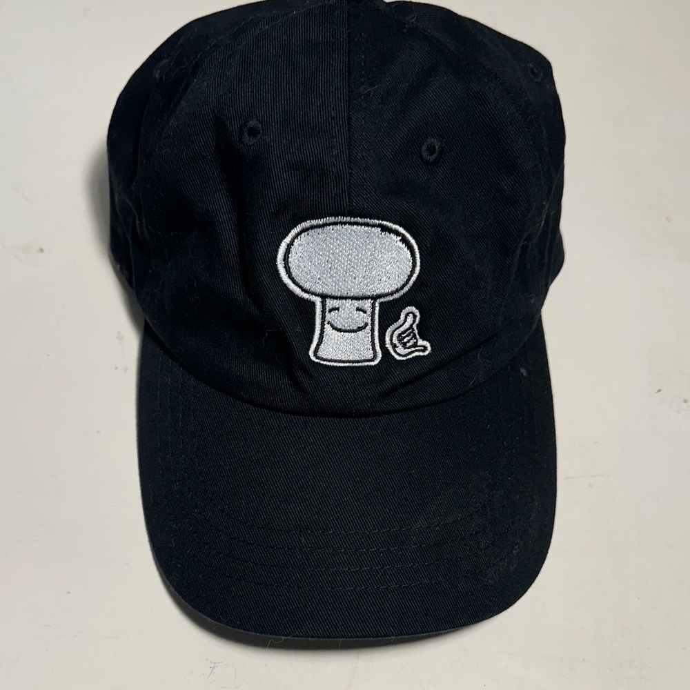 Classic “Dad Hat” Black Cap with Malama Mushroom Hawaii Shaka Logo
